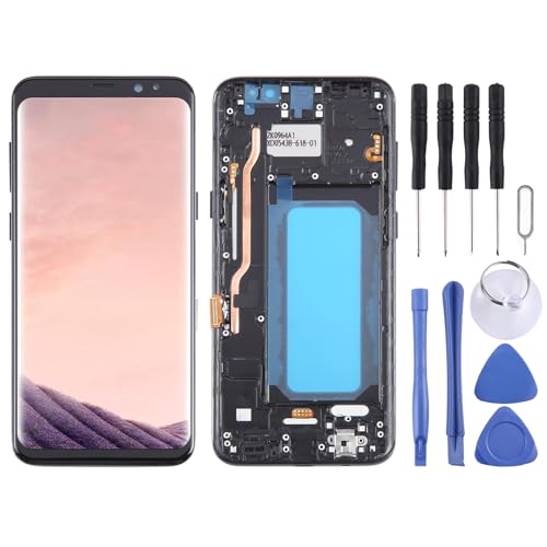 Wigento Für Samsung Galaxy S8+ Plus G955 Display Full TFT LCD mit Rahmen Einheit Touch Ersatzteil Reparatur (ohne Fingerprint) von Wigento