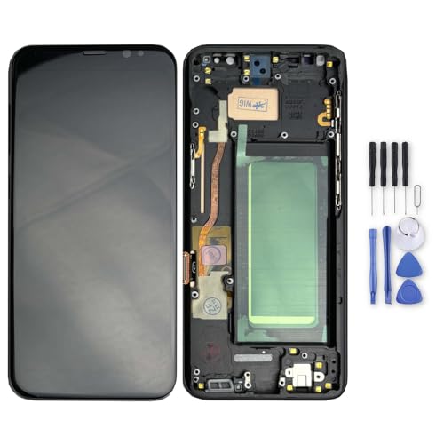 Wigento Für Samsung Galaxy S8 Display Full TFT LCD Einheit Touch Ersatzteil Reparatur Schwarz (ohne Fingerprint) von Wigento