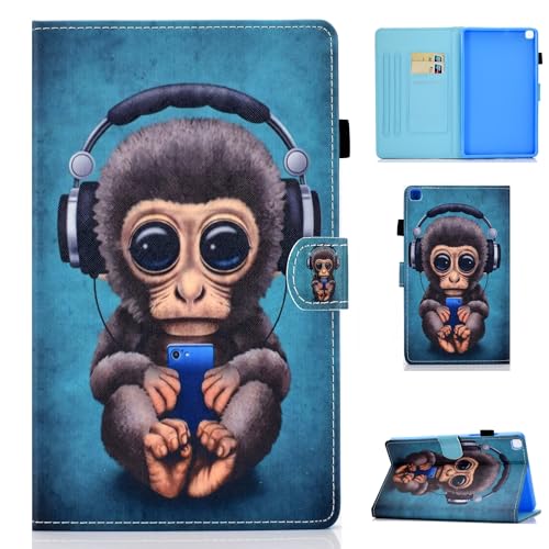 Wigento Für Samsung Galaxy Tab A7 Lite 2021 8.7 Motiv 9 Tablet Tasche Kunst Leder Hülle Cover Case Schutz Kappe Etuis von Wigento