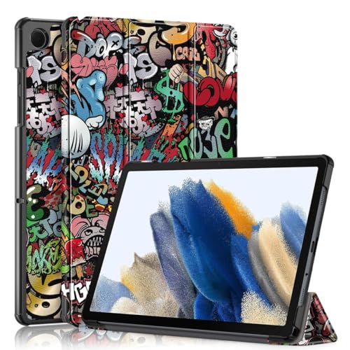 Wigento Für Samsung Galaxy Tab A9 3folt Wake UP Smart Cover Tablet Tasche Hülle Case von Wigento