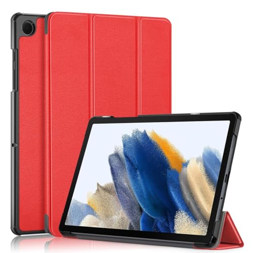 Wigento Für Samsung Galaxy Tab A9 Plus 3folt Wake UP Smart Standfunktion Cover Rot Tablet Tasche Etuis Hülle von Wigento