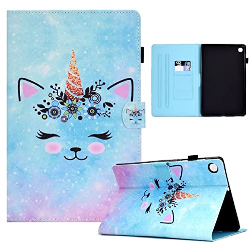 Wigento Für Samsung Galaxy Tab A9 Plus Kunstleder Tablet Tasche Hülle Case Etuis Motiv 19 von Wigento