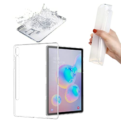 Wigento Für Samsung Galaxy Tab S7 | Tab S8 Transparent Tablet Tasche Hülle Case TPU Silikon dünn von Wigento