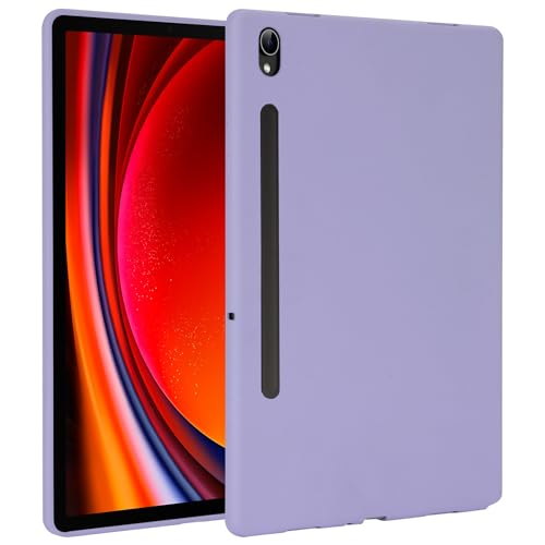Wigento Für Samsung Galaxy Tab S9 / S9 FE TPU Silikon Hülle Tablet Case Ultra dünn Cover Lila von Wigento
