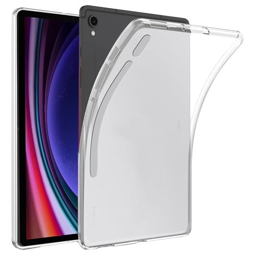 Wigento Für Samsung Galaxy Tab S9 / S9 FE Transparent Tablet Tasche Hülle Case TPU Silikon dünn von Wigento