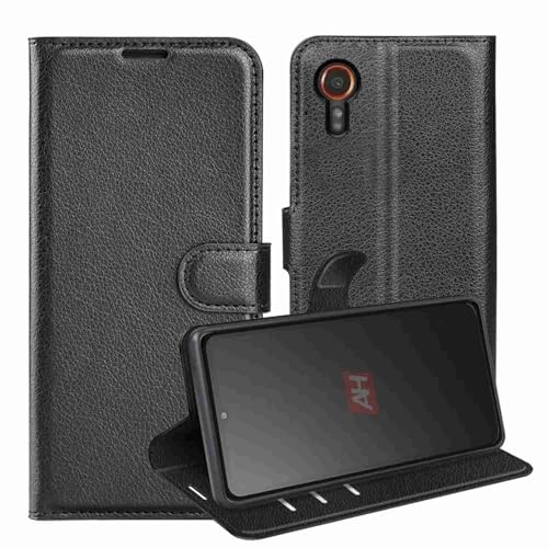 Für Samsung Galaxy XCover 7 Handy Tasche Wallet Premium Schutz Hülle Case Cover Etuis Neu Zubehör Schwarz Für Samsung Galaxy XCover 7 Handy Tasche Wallet Premium Schutz Hülle Case Cover Etuis Neu Zubehör Schwarz von Wigento