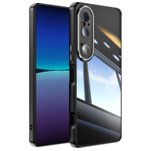 Wigento Für Sony Xperia 1 VI Armor Hybrid Acryl TPU Schutz Handy Hülle Cover Schwarz Wigento Für Sony Xperia 1 VI Armor Hybrid Acryl TPU Schutz Handy Hülle Cover Schwarz von Wigento