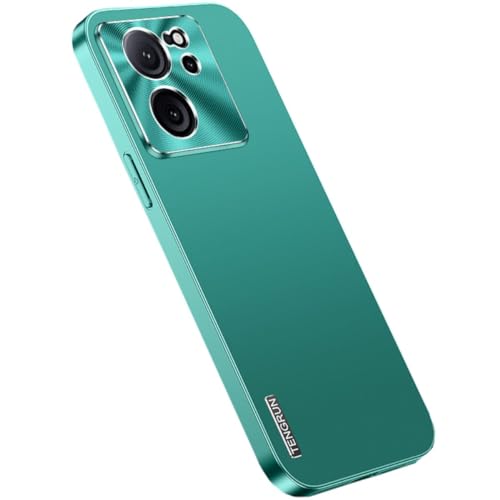 Wigento Für Xiaomi 13T / 13T Pro Feinmattes Metall Design Handy Hülle Cover Case Zubehör Grün von Wigento