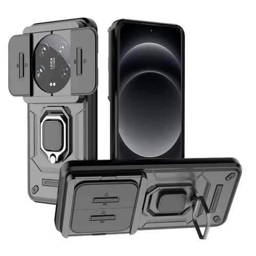 Wigento Für Xiaomi 14 Ultra Sliding Kamera Schutz TPU/PC Schutzhülle mit Ring Halterung Tasche Hülle Etuis Schwarz Wigento Für Xiaomi 14 Ultra Sliding Kamera Schutz TPU/PC Schutzhülle mit Ring Halterung Tasche Hülle Etuis Schwarz von Wigento