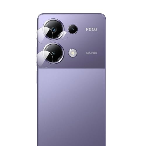 Wigento Für Xiaomi Poco M6 Pro 4G / Redmi Note 13 Pro 4G 3X Schutzglas für Back Kamera Hart Glas Linse Transparent von Wigento