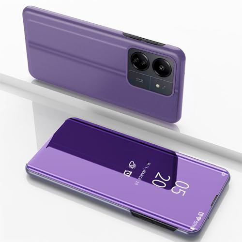 Wigento Für Xiaomi Redmi 13C View Spiegel Handy Smart Cover Wake UP Funktion Case Lila Wigento Für Xiaomi Redmi 13C View Spiegel Handy Smart Cover Wake UP Funktion Case Lila von Wigento