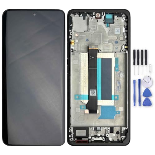 Wigento Für Xiaomi Redmi Note 13 Pro Plus Display Full LCD mit Rahmen Einheit Touch Ersatzteil Reparatur Schwarz von Wigento