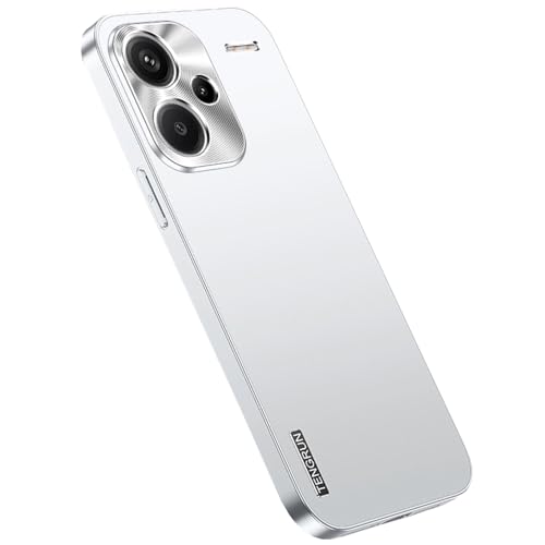 Wigento Für Xiaomi Redmi Note 13 Pro Plus Feinmattes Metall Design Handy Hülle Cover Case Zubehör Silber von Wigento