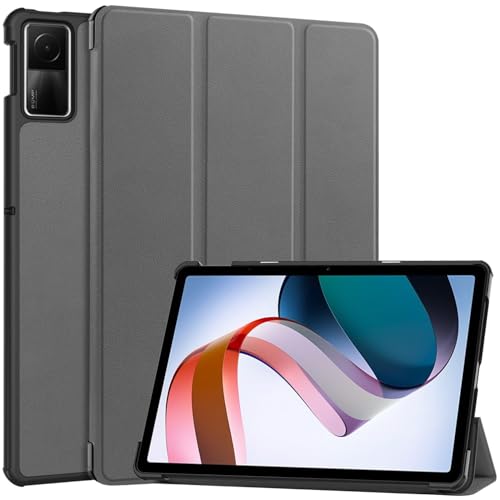 Wigento Für Xiaomi Redmi Pad 2 / SE 11 Zoll 3folt Wake UP Smart Standfunktion Cover Grau Tablet Tasche Etuis Hülle von Wigento