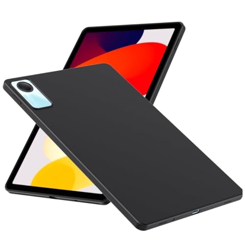 Wigento Für Xiaomi Redmi Pad 2 / SE 11 Zoll Schwarz Tablet Tasche Hülle Case TPU Silikon dünn von Wigento