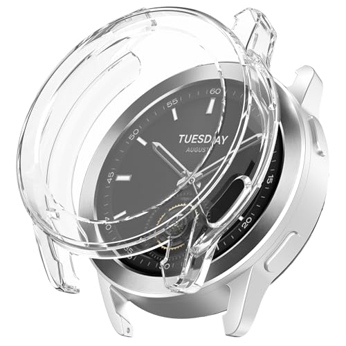 Wigento Für Xiaomi Watch S3 Full Cover TPU Electroplated Watch Schutz Hülle Transparent von Wigento