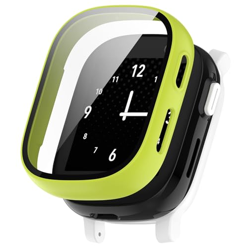 Wigento Für Xplora X6 Play / X6 Children Kunststoff Smart Watch Hülle + H9 Schutzglas Cover Grün von Wigento