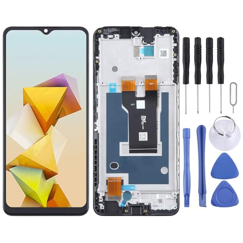 Wigento Für ZTE Blade A73 5G Display Full LCD mit Rahmen Einheit Touch Ersatzteil Reparatur Schwarz von Wigento