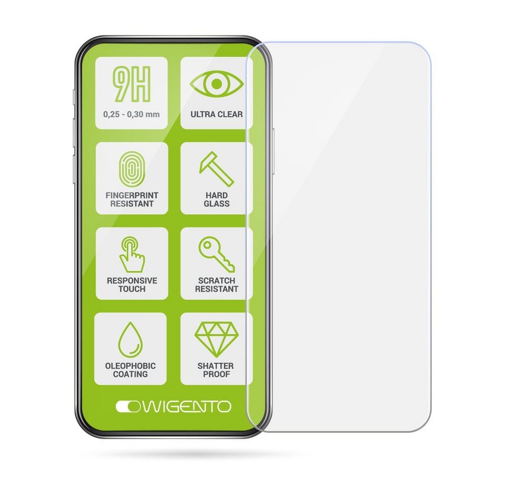 Wigento Handyhülle AUSWAHL Für Umidigi A11 Silikon Case TPU Transparent und oder 0,26 H9 Glas Handy Tasche Hülle Schutz Cover von Wigento
