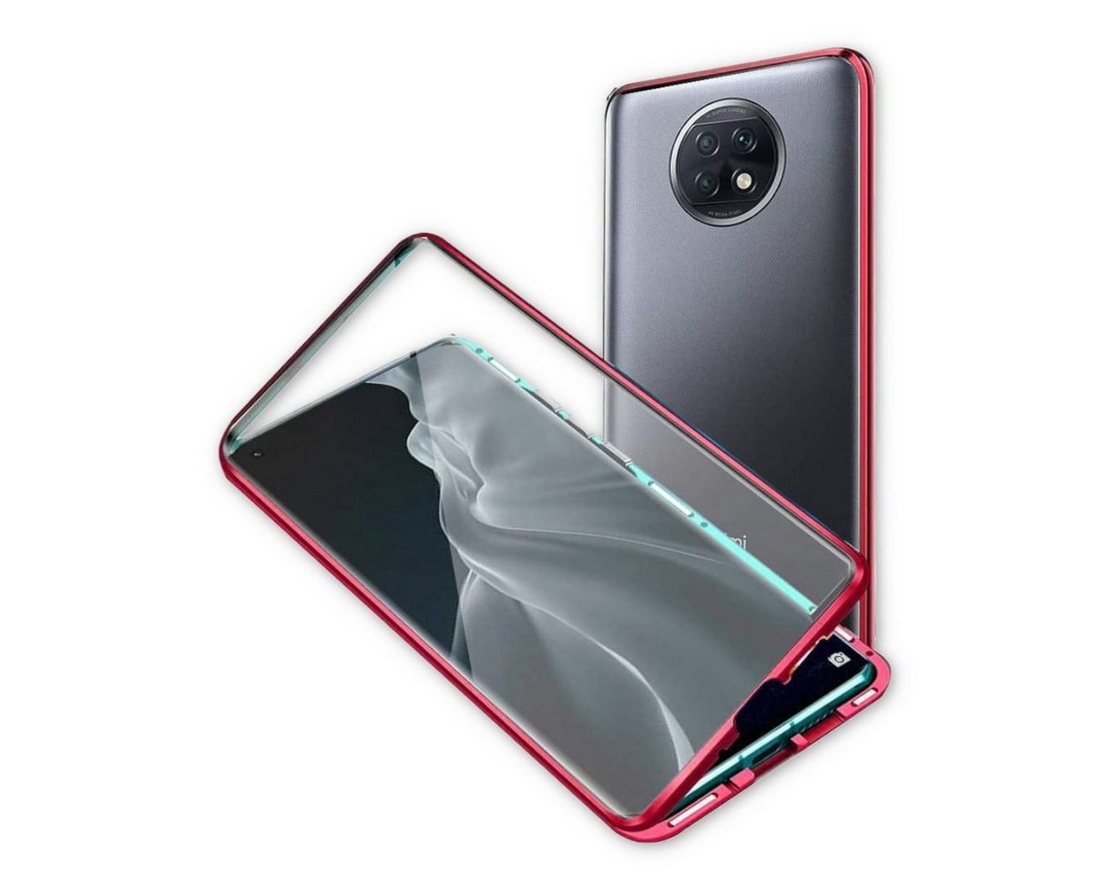 Wigento Handyhülle Beidseitiger 360 Grad Magnet / Glas Case Bumper für Xiaomi Redmi Note 9T Handy Tasche Case Hülle Cover New Style von Wigento