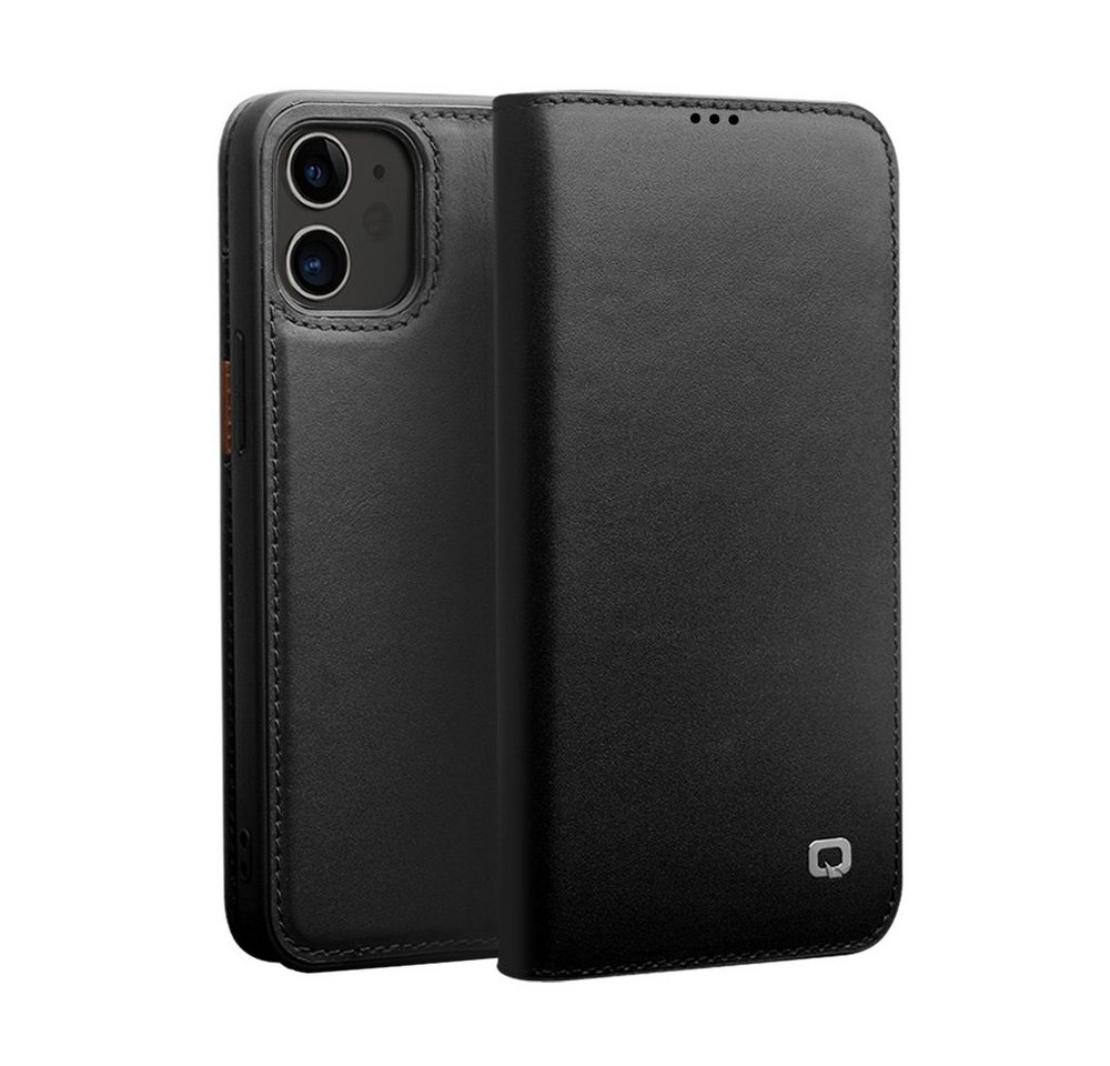 Wigento Handyhülle Bookcover Tasche für Apple iPhone 12 Pro Schwarz Kunstleder Flip Case Hülle Cover Etui Wigento Handyhülle Bookcover Tasche für Apple iPhone 12 Pro Schwarz Kunstleder Flip Case Hülle Cover Etui von Wigento