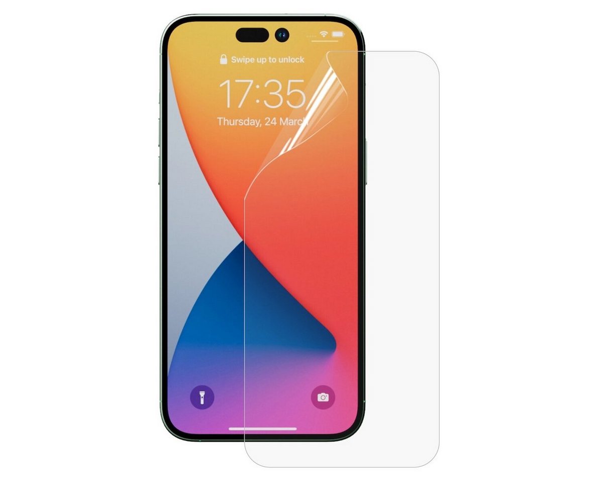 Wigento Handyhülle Für Apple iPhone 14 Pro Max Full Screen Protector Hydrogel Display Schutz Folie Cover Wigento Handyhülle Für Apple iPhone 14 Pro Max Full Screen Protector Hydrogel Display Schutz Folie Cover von Wigento