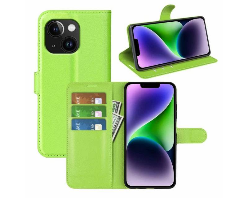 Wigento Handyhülle Für Apple iPhone 15 Handy Tasche Wallet Premium Schutz Hülle Case von Wigento