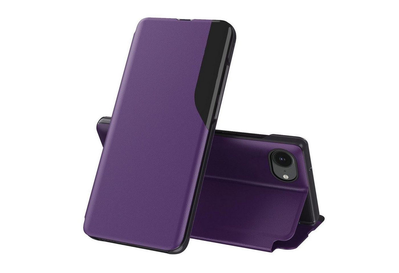 Wigento Handyhülle Für Apple iPhone 16e Magnetische Flip Hülle Side Window View Case Lila, Flip Case mit Sichtfenster und Standfunktion Wigento Handyhülle Für Apple iPhone 16e Magnetische Flip Hülle Side Window View Case Lila, Flip Case mit Sichtfenster und Standfunktion von Wigento