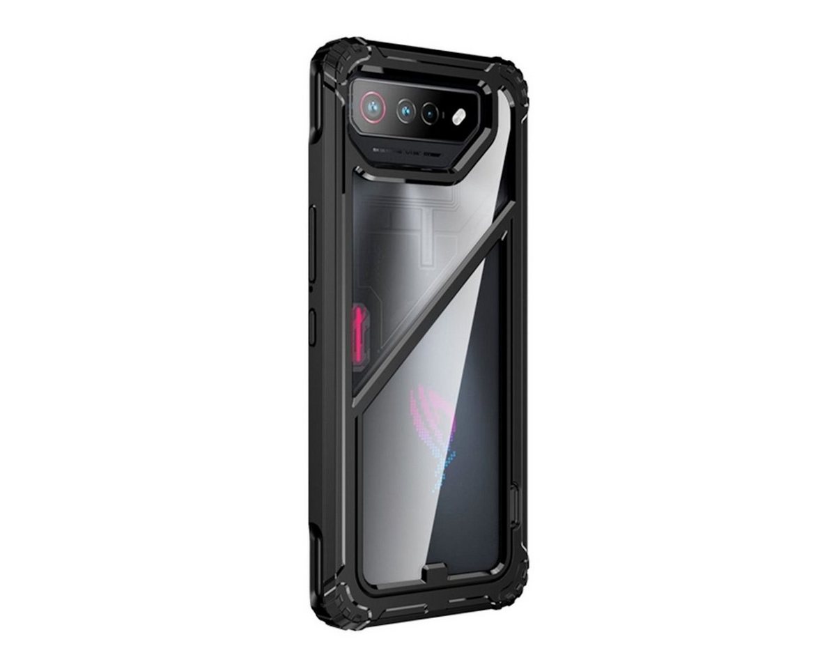 Wigento Handyhülle Für Asus ROG Phone 7 / 7 Ultimate Hybrid PC + TPU Shockproof Case Etui von Wigento