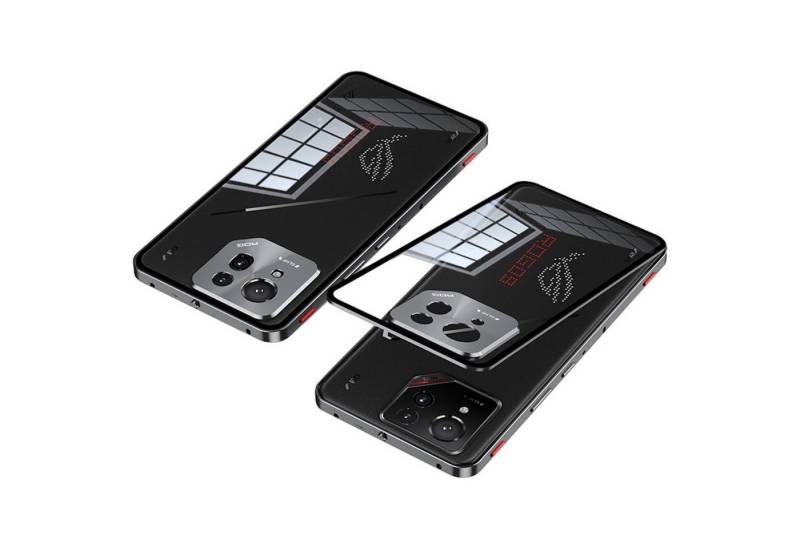 Wigento Handyhülle Für Asus ROG Phone 9 / 9 Pro Snap Metall Rahmen Mattierte Hülle Grau, Snap-Verschluss Metallrahmen-Hülle mit mattierter Rückseite von Wigento