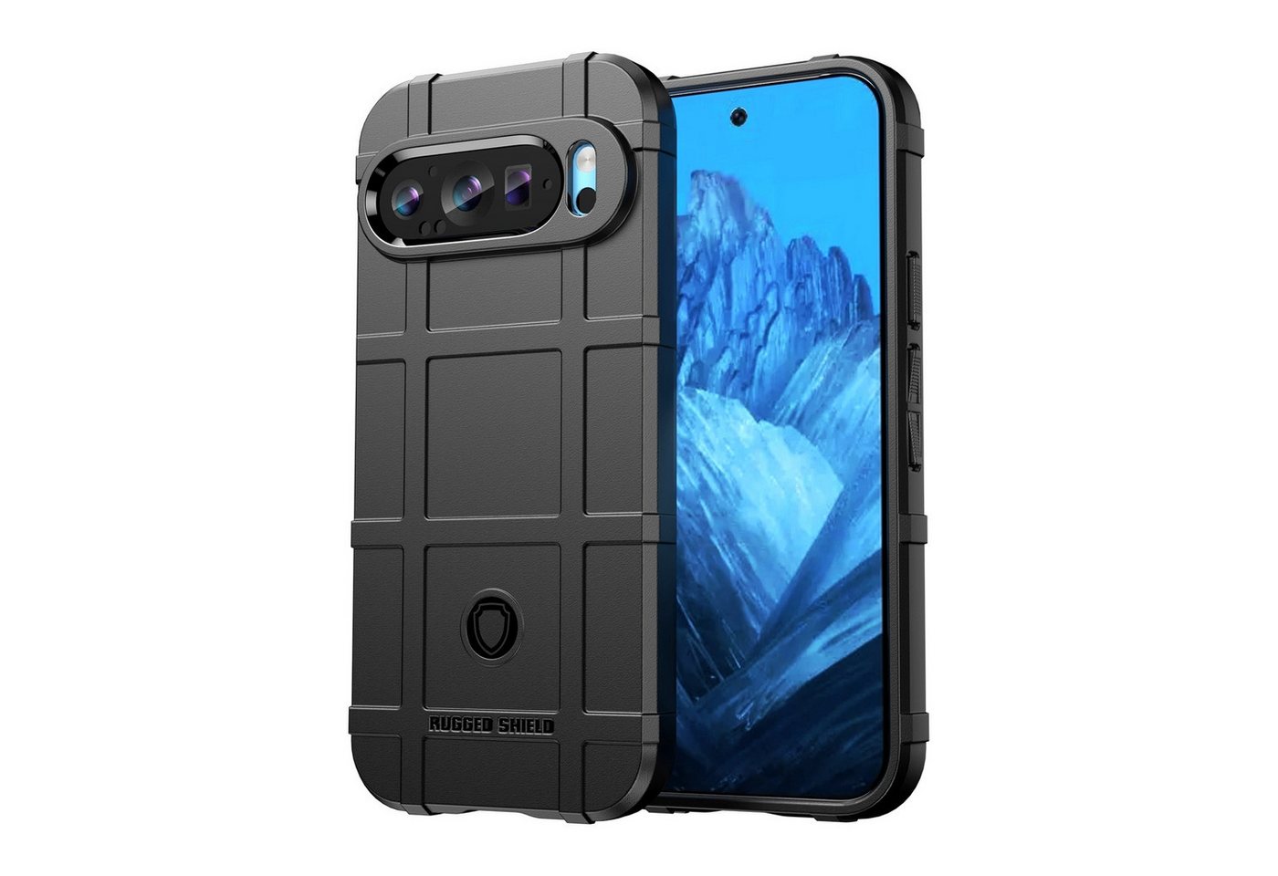 Wigento Handyhülle Für Google Pixel 9 / 9 Pro Rugged Shield Schock TPU Hülle Schwarz Wigento Handyhülle Für Google Pixel 9 / 9 Pro Rugged Shield Schock TPU Hülle Schwarz von Wigento