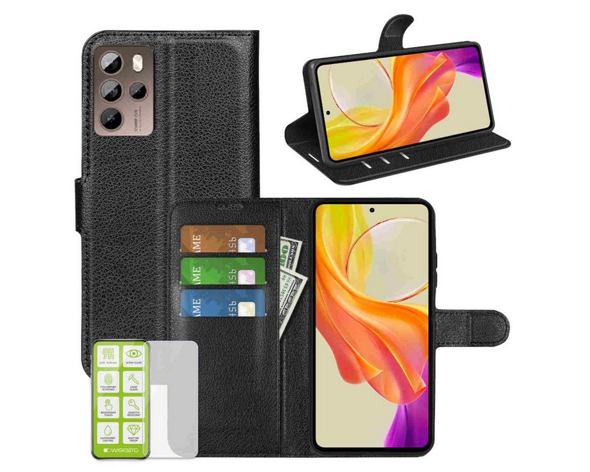 Wigento Handyhülle Für HTC U23 Pro Handy Tasche Wallet Hülle Case Cover Etuis von Wigento