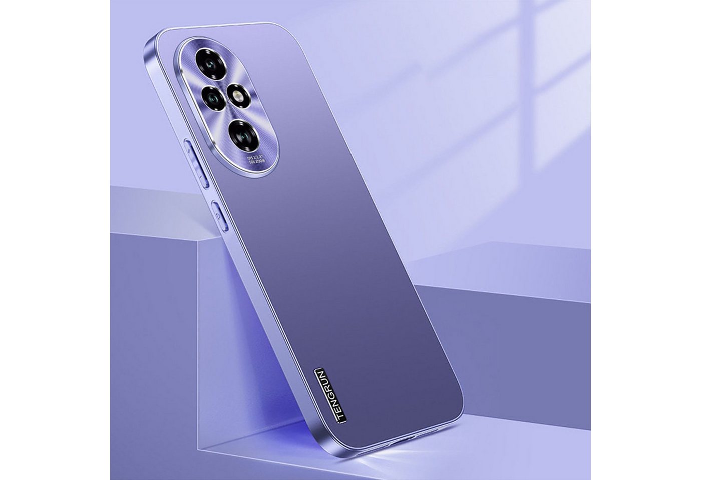 Wigento Handyhülle Für Honor 200 Pro Feinmattes Metall Design Handy Hülle Cover Lila Wigento Handyhülle Für Honor 200 Pro Feinmattes Metall Design Handy Hülle Cover Lila von Wigento