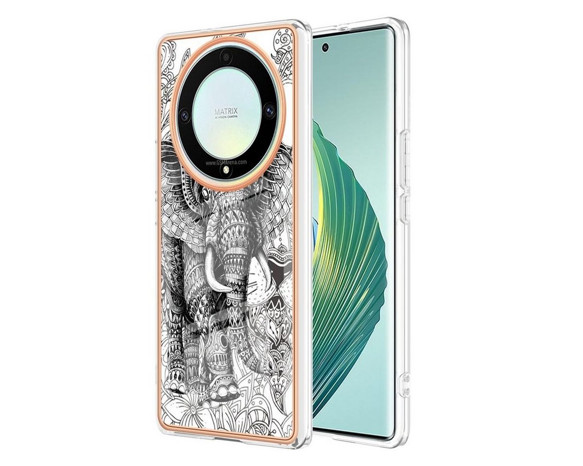 Wigento Handyhülle Für Honor Magic 5 Lite Design Series TPU / PC Handy Hülle Schutzhülle von Wigento