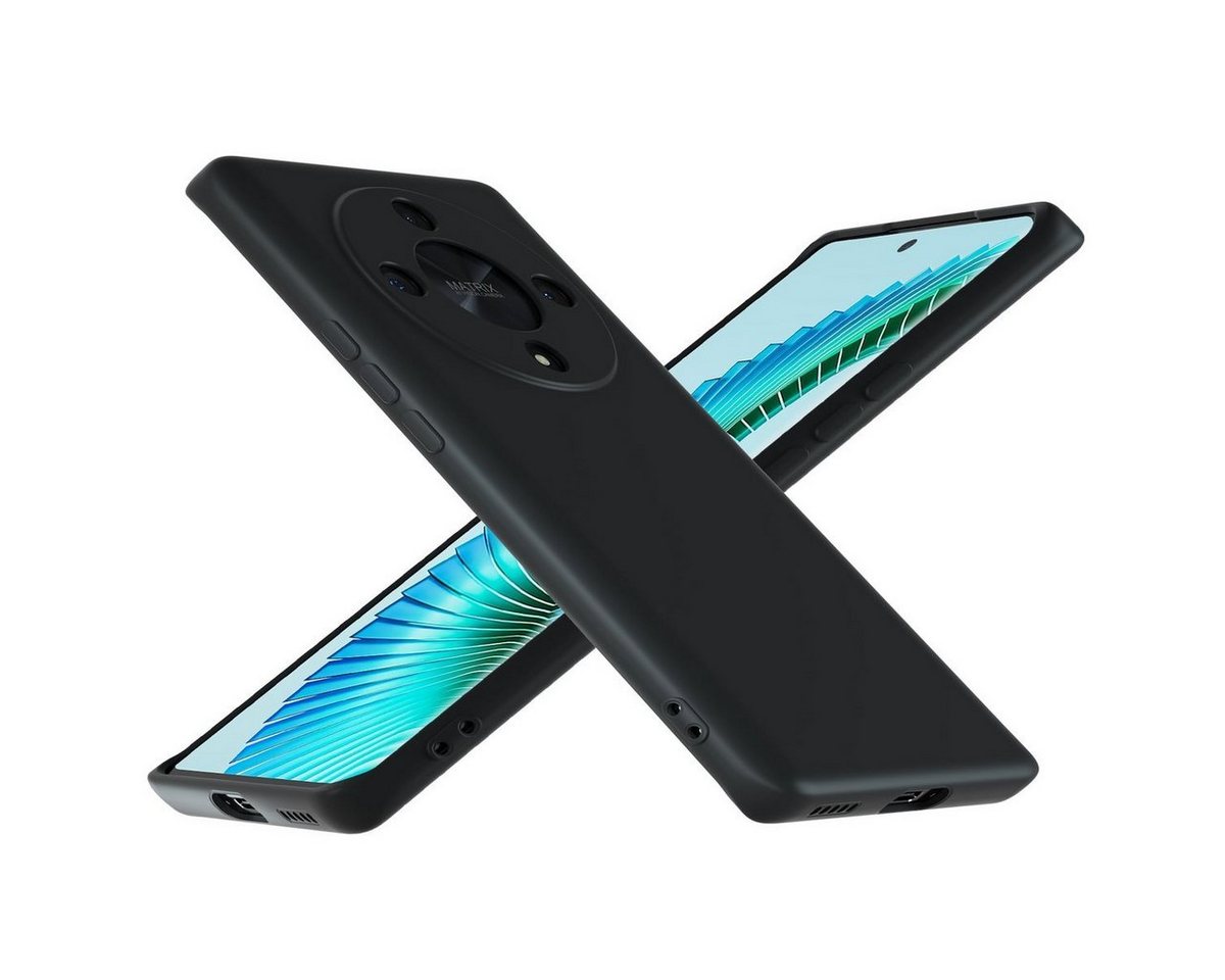 Wigento Handyhülle Für Honor Magic 6 Lite Silikon TPU Schutz Handy Hülle Cover Schwarz Wigento Handyhülle Für Honor Magic 6 Lite Silikon TPU Schutz Handy Hülle Cover Schwarz von Wigento
