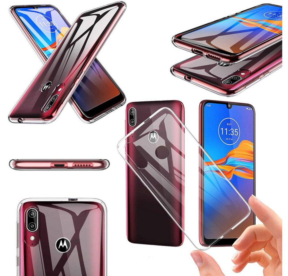 Wigento Handyhülle Für Motorola Moto E6 Plus Silikoncase TPU Schutz Transparent Tasche Hülle Cover Etui Zubehör Neu Wigento Handyhülle Für Motorola Moto E6 Plus Silikoncase TPU Schutz Transparent Tasche Hülle Cover Etui Zubehör Neu von Wigento