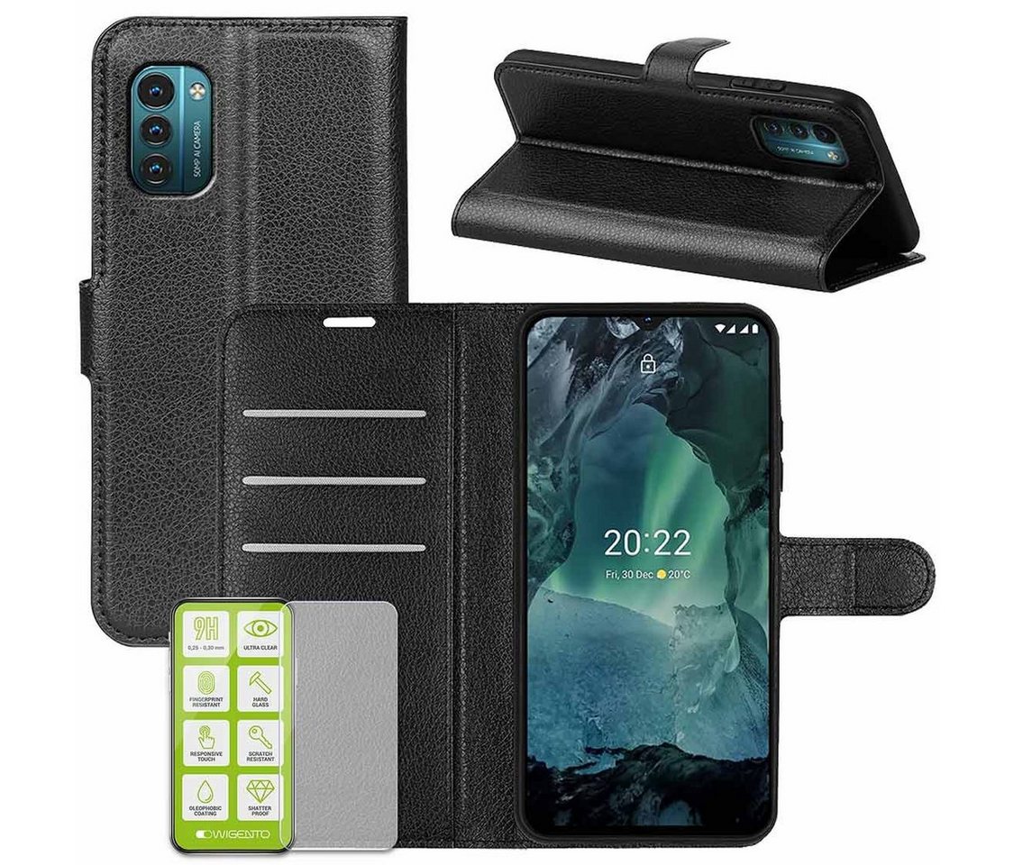 Wigento Handyhülle Für Nokia G21 / G11 Handy Tasche Wallet Premium Schutz Hülle Case Cover Etuis Neu Zubehör von Wigento