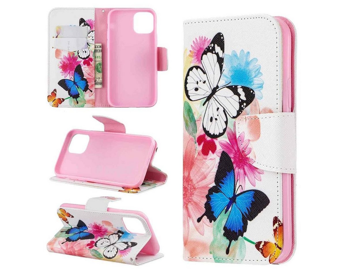 Wigento Handyhülle Für Oppo Find X5 Lite Kunstleder Handy Tasche Book Motiv 5 Schutz Hülle Case Cover Etui Neu von Wigento