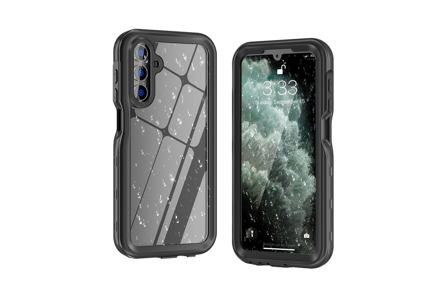 Wigento Handyhülle Für Samsung Galaxy A15 360 Grad Full Body Wasserdichte Hülle Tasche Wigento Handyhülle Für Samsung Galaxy A15 360 Grad Full Body Wasserdichte Hülle Tasche von Wigento
