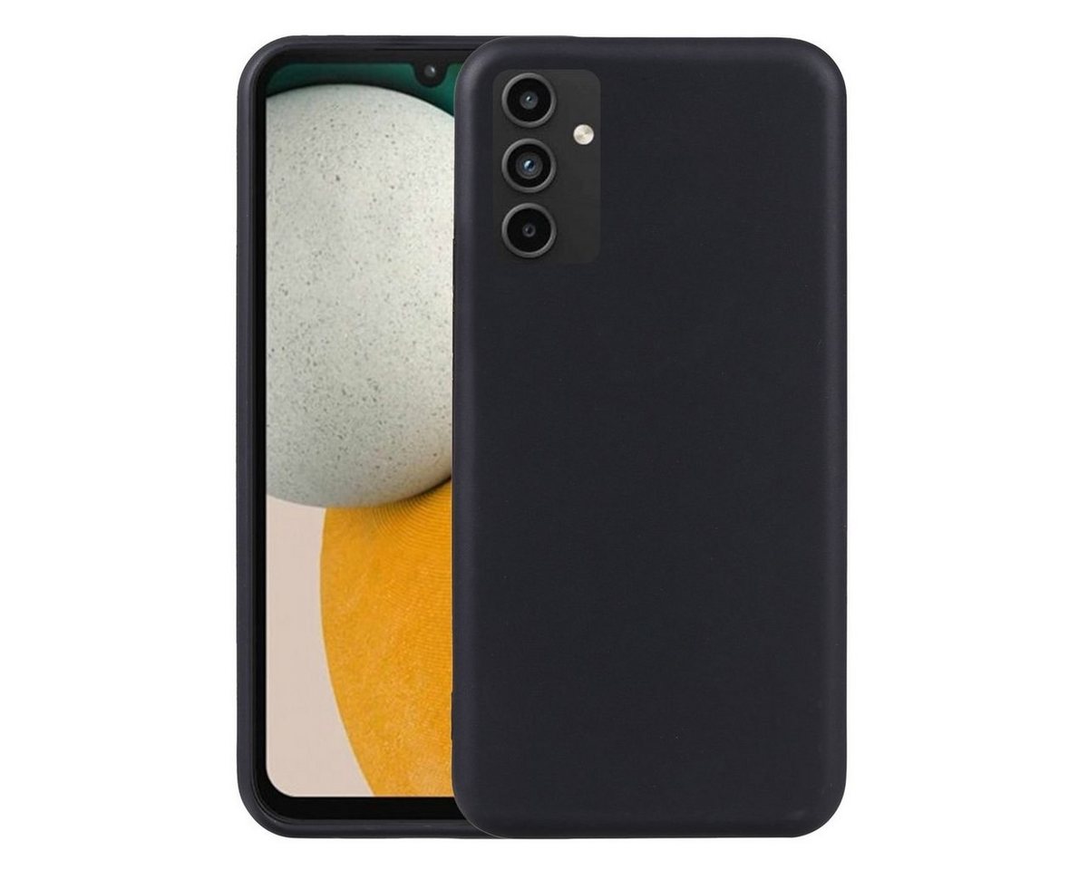 Wigento Handyhülle Für Samsung Galaxy A15 Silikon TPU Schutz Handy Hülle Cover Schwarz von Wigento