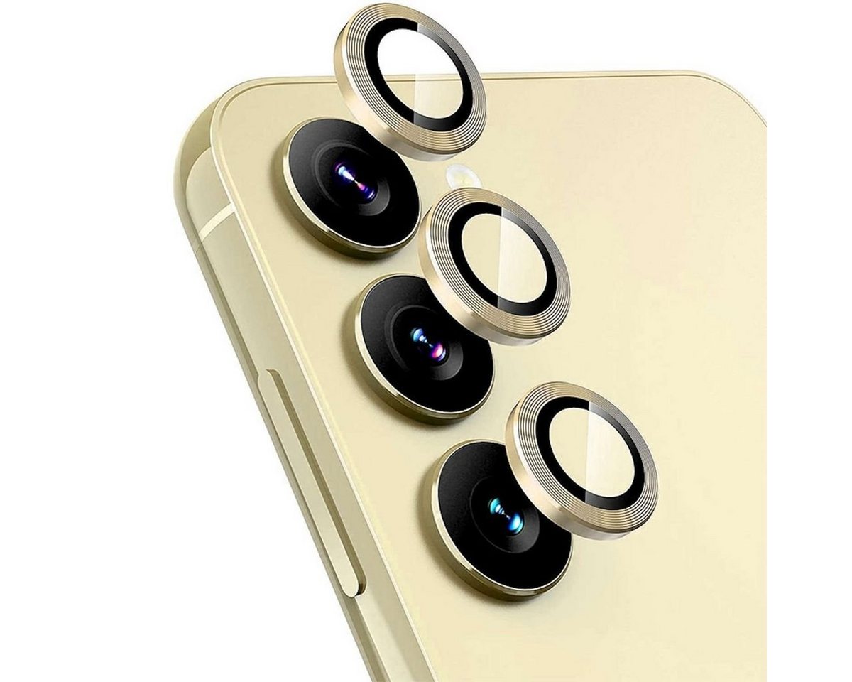 Wigento Handyhülle Für Samsung Galaxy A55 Aluminium Schutz Ring Kamera + H9 Hart Glas von Wigento