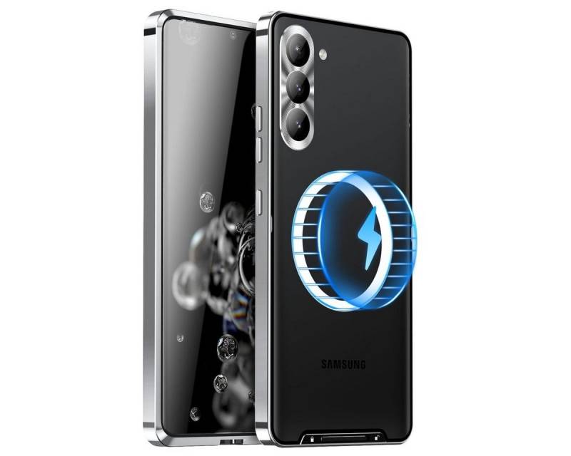 Wigento Handyhülle Für Samsung Galaxy S23 FE 5G Magsafe Metall Case Cover Schutz Tasche von Wigento