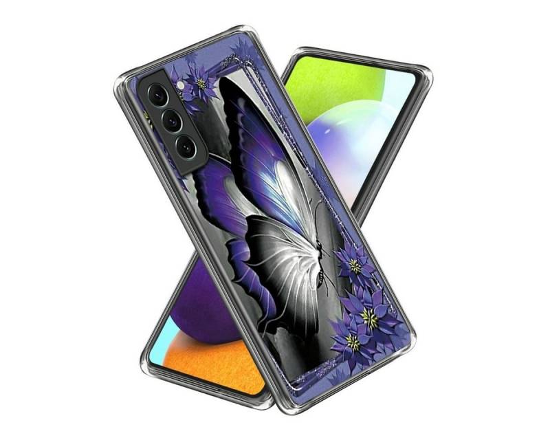 Wigento Handyhülle Für Samsung Galaxy S23 Silikon Handy Tasche Etuis TPU Muster Muster 19 Schutz Hülle Cover von Wigento