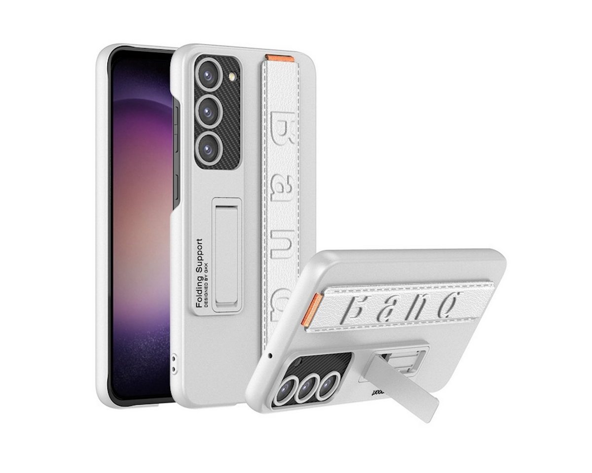 Wigento Handyhülle Für Samsung Galaxy S23 Ultra 5G TPU Armband Handy Tasche Hülle Cover von Wigento