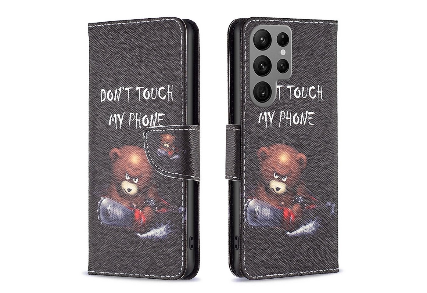 Wigento Handyhülle Für Samsung Galaxy S24 Ultra Kunstleder Tasche Hülle Book Motiv 1 Case Wigento Handyhülle Für Samsung Galaxy S24 Ultra Kunstleder Tasche Hülle Book Motiv 1 Case von Wigento