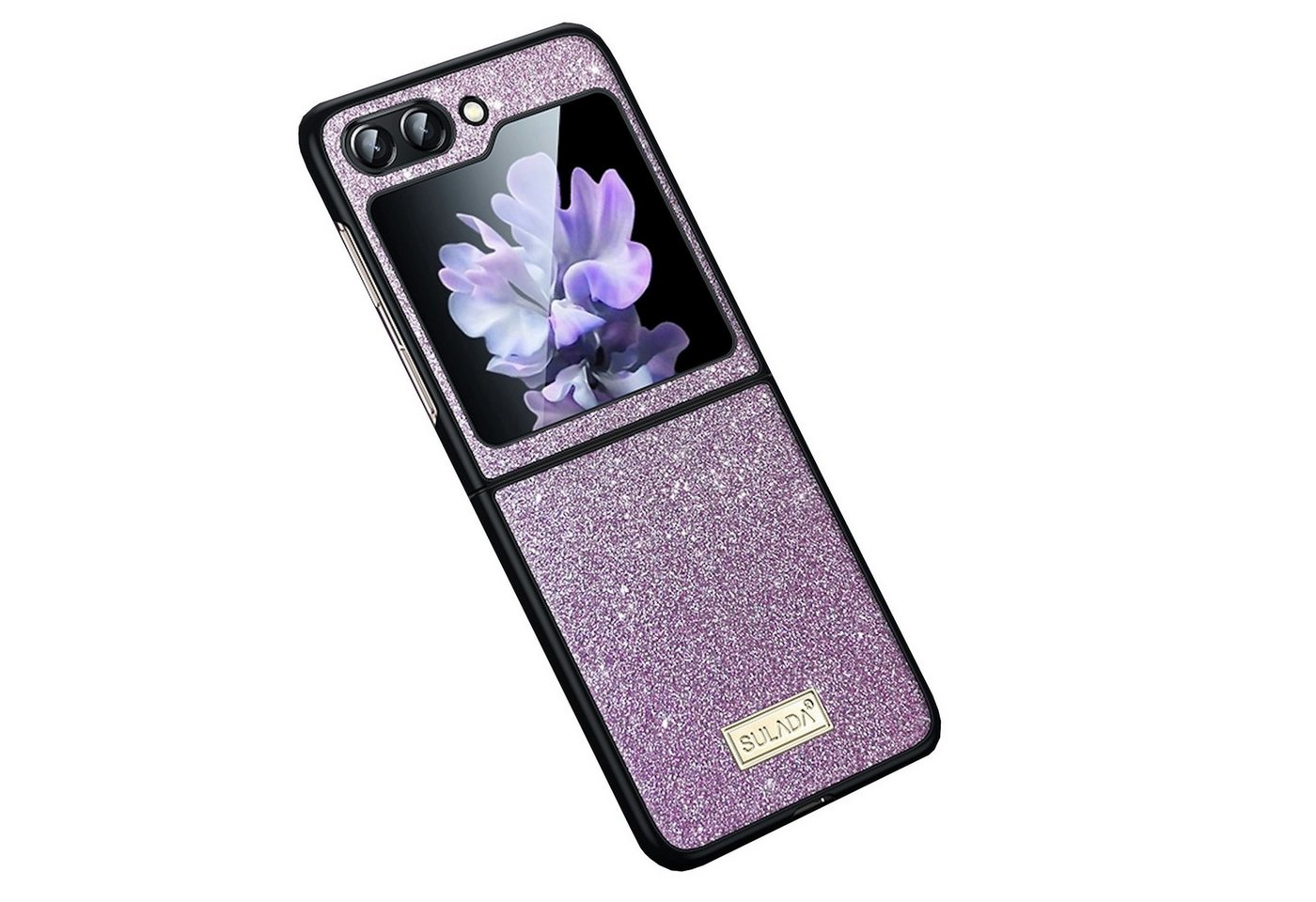 Wigento Handyhülle Für Samsung Galaxy Z Flip6 Design TPU / Leder Schutz Hülle Cover Lila, TPU + Leder Schutzhülle mit präzisen Ausschnitten Wigento Handyhülle Für Samsung Galaxy Z Flip6 Design TPU / Leder Schutz Hülle Cover Lila, TPU + Leder Schutzhülle mit präzisen Ausschnitten von Wigento