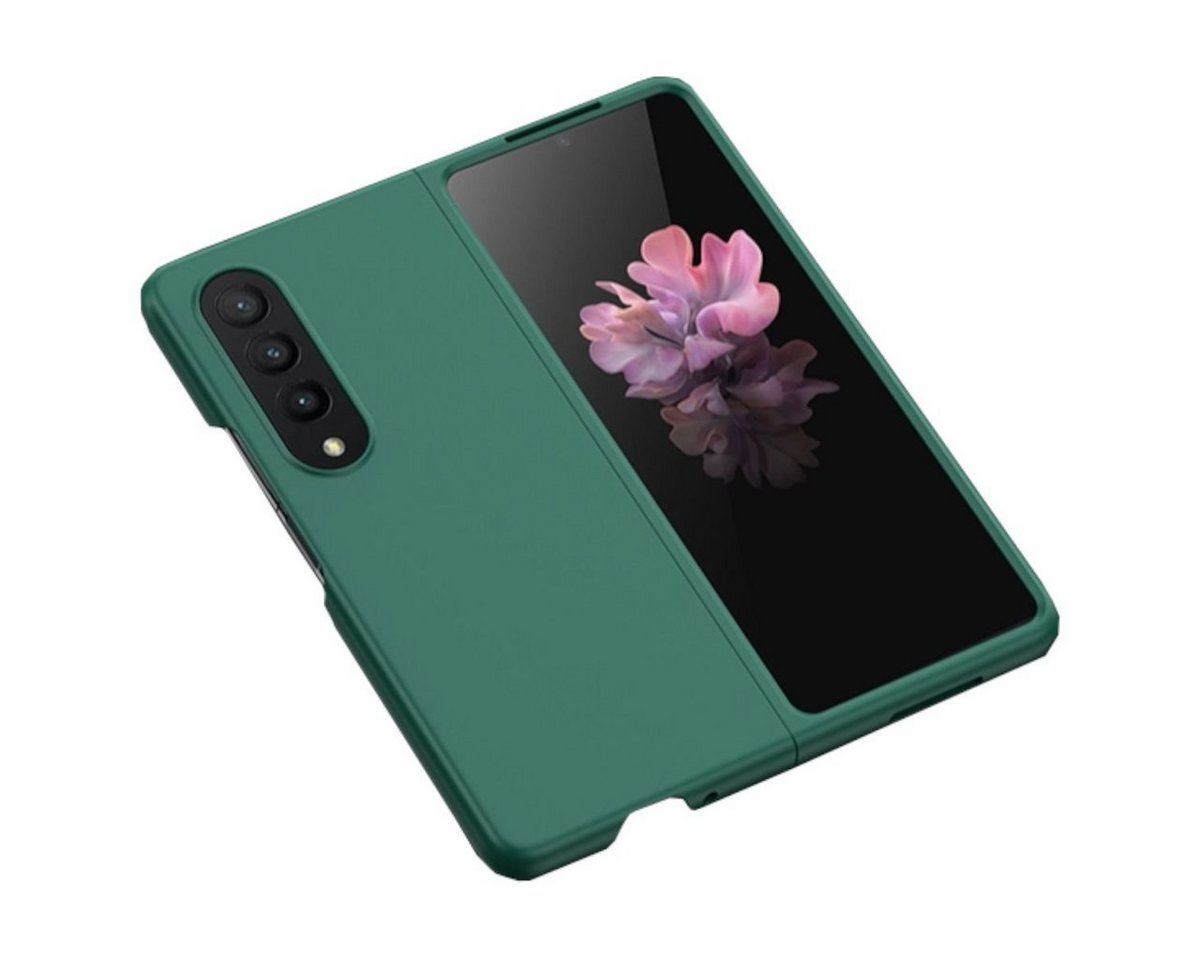 Wigento Handyhülle Für Samsung Galaxy Z Fold4 TPU Silikon Skin Grün Etui Handy Tasche von Wigento