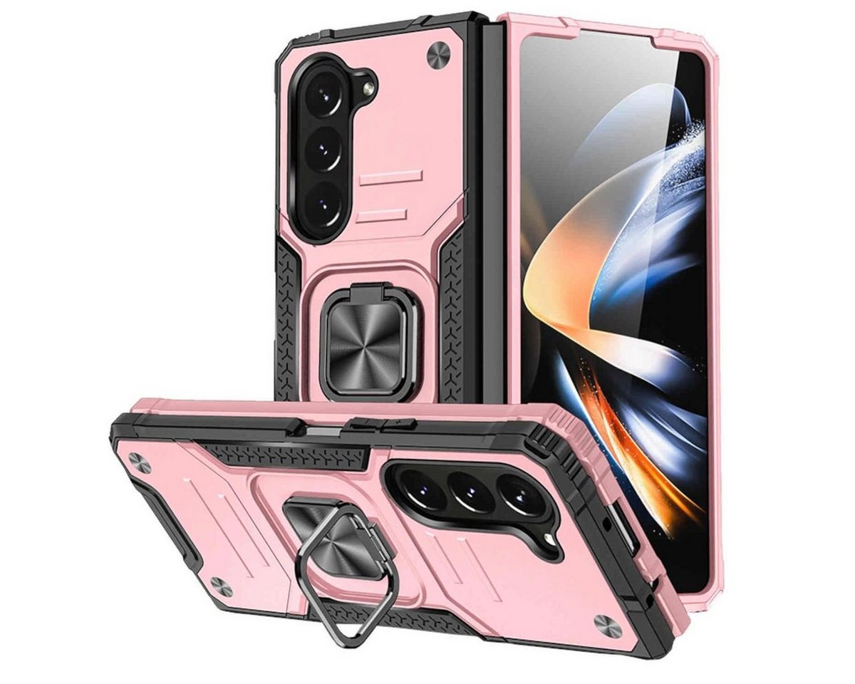 Wigento Handyhülle Für Samsung Galaxy Z Fold5 5G Armor Magnet Ring Cover Handy Hülle Neu Wigento Handyhülle Für Samsung Galaxy Z Fold5 5G Armor Magnet Ring Cover Handy Hülle Neu von Wigento