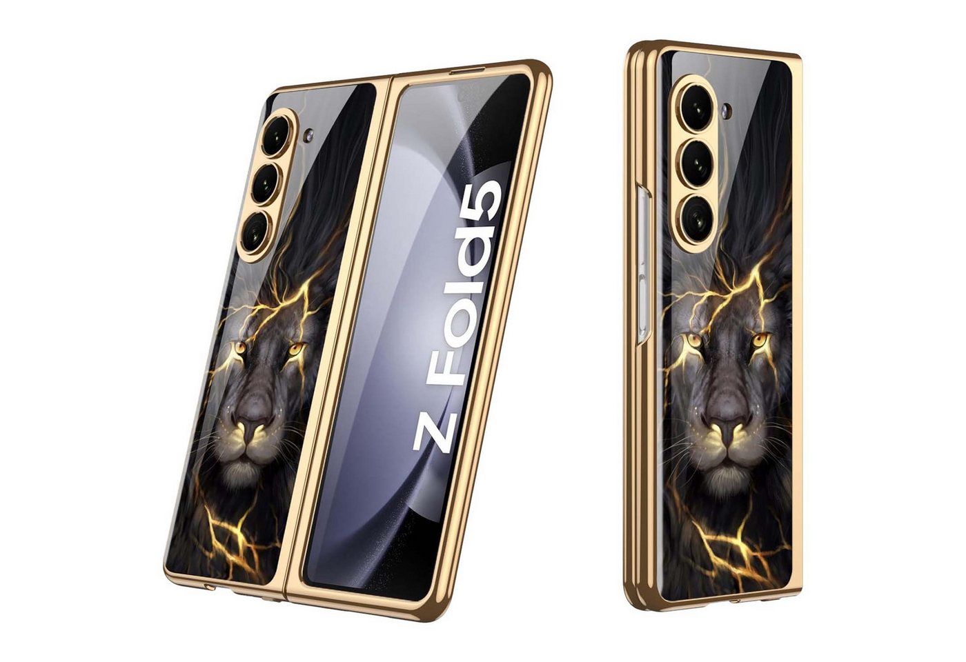 Wigento Handyhülle Für Samsung Galaxy Z Fold5 5G Lackiert Design Cover Handy Hülle Löwe Wigento Handyhülle Für Samsung Galaxy Z Fold5 5G Lackiert Design Cover Handy Hülle Löwe von Wigento