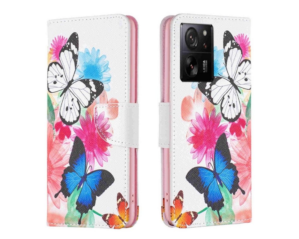 Wigento Handyhülle Für Xiaomi 13T / 13T Pro Kunstleder Handy Tasche Book Mo3 Etuis Case von Wigento